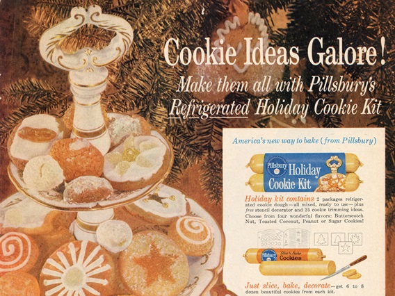 Pillsbury Ad featuring the text "Cookie Ideas Galore!"
